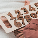Wooden Number Puzzle Board PT05 — view 1