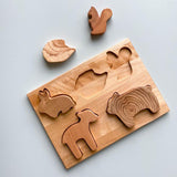 Wooden Animal & Shape Puzzle Board PT02 — view 2